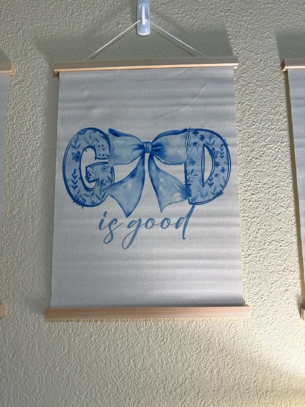 Blue Bow Wall Hanging Set